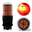 2PCS 3157 144SMD LED Bulbs Flashing Strobe Blinking Lights Brake Tail Stop Lamp