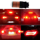 2PCS 3157 144SMD LED Bulbs Flashing Strobe Blinking Lights Brake Tail Stop Lamp