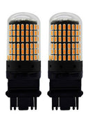 2 * Canbus Error Free Amber Yellow 3157 144SMD Bulb Parking Lamp Practical Good