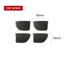 4pcs Black Inner Door Handle Bowl Cover Fits For Infiniti Q50 Q60 Practical Best