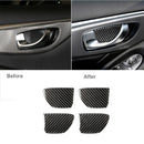4pcs Black Inner Door Handle Bowl Cover Fits For Infiniti Q50 Q60 Practical Best