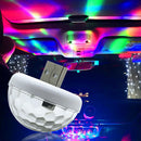 3x Mini USB LED Car Atmosphere Lamp Interior Ceiling Coloful Light Nice New