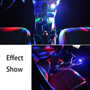 3x Mini USB LED Car Atmosphere Lamp Interior Ceiling Coloful Light Best Gifts