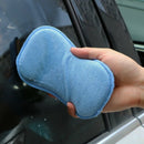 3pcs Anti-fog Decontamination Glass Sponge Double-sided Car Cleaning Hot Blue