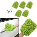 5pcs Car Wash Washing Soft Super Mitt Microfiber Cleaning Gloves High Quality