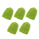 5pcs Car Wash Washing Soft Super Mitt Microfiber Cleaning Gloves High Quality