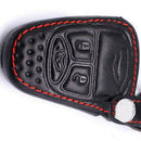 Leather Car Remote Key Fob Case Cover For Jeep Liberty Compass Patriot Wrangler