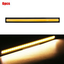 6pcs 12V Waterproof Yellow DRL LED Strip Light Bar Camping Caravan Boat Car COB