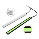 6PCS COB Green LED DRL Daytime Running Light Backup Interior Strip 12V New Nice