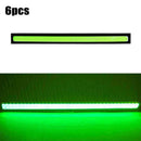 6Pcs Green LED Car Fog DRL Daytime Running Lamp Light DC 12V 17cm Newest Useful