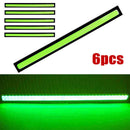 6Pcs Green LED Car Fog DRL Daytime Running Lamp Light DC 12V 17cm Newest Useful