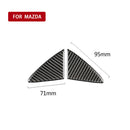 2x For Mazda 3 Axela 2014 2015 2016 Carbon Fiber Front Grille Cover Trim Hot
