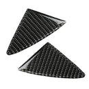 2x For Mazda 3 Axela 2014 2015 2016 Carbon Fiber Front Grille Cover Trim Hot