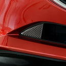 2x For Mazda 3 Axela 2014 2015 2016 Carbon Fiber Front Grille Cover Trim Hot