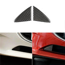 2x For Mazda 3 Axela 2014 2015 2016 Carbon Fiber Front Grille Cover Trim Hot