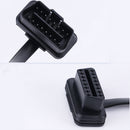 OBD2 OBDII 16Pin Cable Male to Female Elbow Extension Connector Adapter 60cm