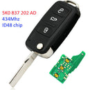 Car Remote Control Key Fob Fits for VW GOLF PASSAT Tiguan Polo Jetta 5K0837202AD