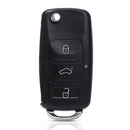 Folding Flip 3B Remote Key Fob 434MHz ID48 Chip for VW VOLKSWAGEN 1J0959753DA
