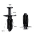 100pcs Car Door Fender Clips Black Plastic Rivets Fastener For BMW Opel Messer