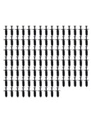 100pcs Car Door Fender Clips Black Plastic Rivets Fastener For BMW Opel Messer
