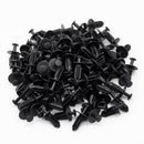 100pcs Car Door Fender Clips Black Plastic Rivets Fastener For BMW Opel Messer