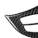 2pcs Carbon Fiber Inner Steering Wheel Switch Trim Fits For BMW X5 E70 2008-2013