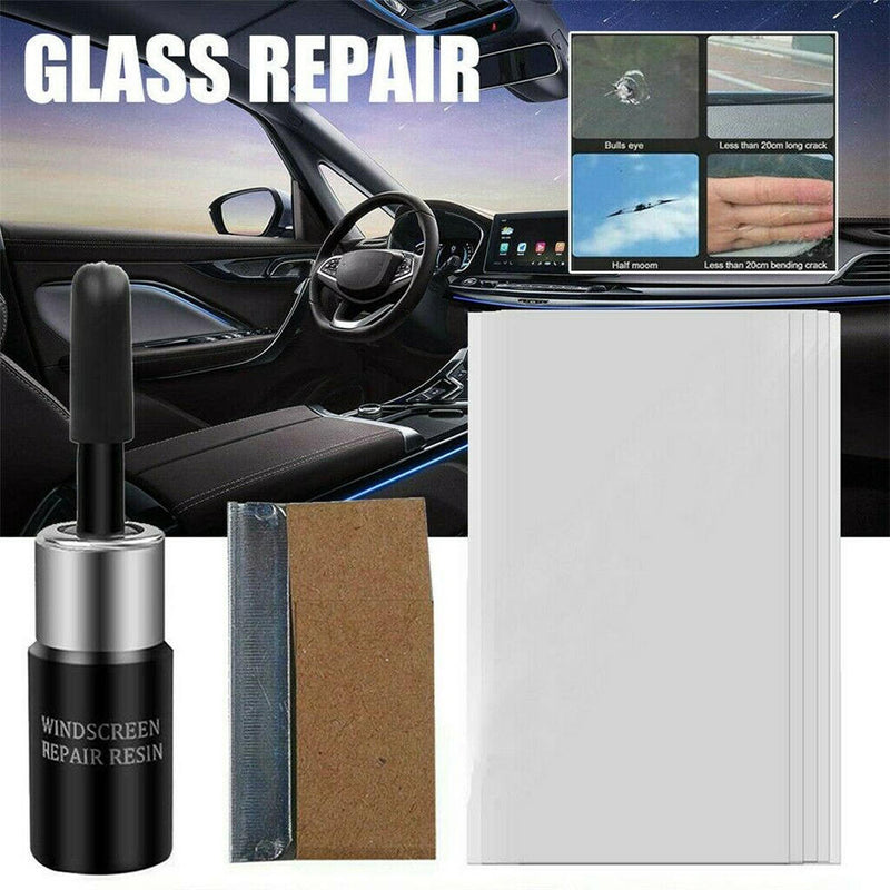 1 Set Automotive Glass Nano Repair Fluid Car Window Glass Crack Chip Repair Hot