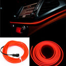 2M DC12V Car LED EL Wire Red Cold Light Lamp Neon Lamp Atmosphere Lights Unique