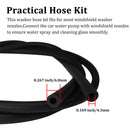 5 x Black Car Wiper Sprayer Hose Tube Connector Windshield Water Washer Tool Hot