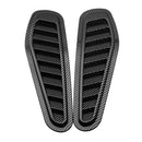 Carbon Fiber Style Car Air Flow Intake Decorative Scoop Bonnet Vent Hood Cover