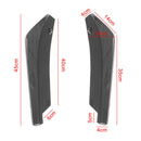 2*Bumper Protector Lip Guards Rear Anti-Scratch Protection Guard Plastic New Hot
