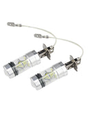 1 Pair H3 3030 100W LED Fog Light Headlight Headlamp DC 12-24V 6500K White