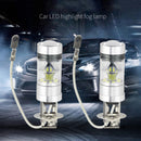 1 Pair H3 3030 100W LED Fog Light Headlight Headlamp DC 12-24V 6500K White