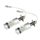 1 Pair H3 3030 100W LED Fog Light Headlight Headlamp DC 12-24V 6500K White