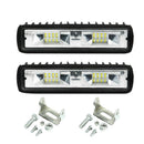 2X 48W 16LED Work Light Flood Beam Bar Car ATV Driving Fog Lamps 12V