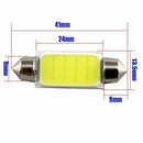 10x 41mm C5W Festoon COB 3W LED Car Dome Light Interior Reading Lamp 12V DC