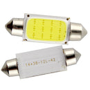 10x 41mm C5W Festoon COB 3W LED Car Dome Light Interior Reading Lamp 12V DC
