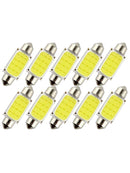 10x 41mm C5W Festoon COB 3W LED Car Dome Light Interior Reading Lamp 12V DC