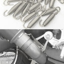 Stainless Steel Scooter Motorcycle Exhaust Pipe Muffler Springs Hooks