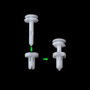 50x Plastic White Door Trim Panel Push Type Clips Fits for Truck GMC Chevrolet