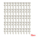 50x Plastic White Door Trim Panel Push Type Clips Fits for Truck GMC Chevrolet