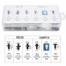 100 x Auto Car Fender Liner Fastener Bumper Interior Trim Retainer Push Clip Pin
