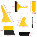 7x Professional Car Window Film Tint Vinyl Wrap Tools Kit Squeegee Scraper Set