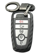 Real Carbon Fiber Remote Key Shell Cover Case for Ford Mustang Edge