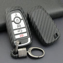 Smart Key Fob Chain Cover Case Fits for Ford Fusion F150 Mondeo Explorer Black