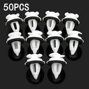 50pcs Car White Fasteners Door Panel Clips For BMW BE36 E38 E39 E46 X5 M3 M5 Z3