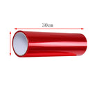 30*152cm Glossy Red Tint Headlight Taillight Fog Light Vinyl Film Cars Trucks