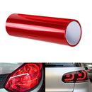 30*152cm Glossy Red Tint Headlight Taillight Fog Light Vinyl Film Cars Trucks