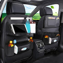 Universal Black Car Seat Back Multi-Pocket Leather Storage Bag Organizer Holder