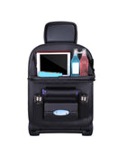 Universal Black Car Seat Back Multi-Pocket Leather Storage Bag Organizer Holder
